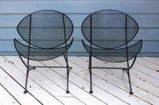 Vintage Mid Century Modern Maurizio Tempestini - Salterini Patio Chairs,  Table 3