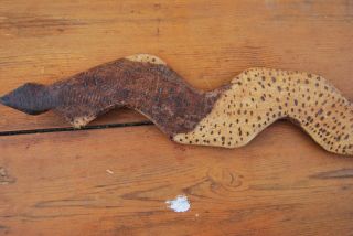 Three old aboriginal carvings snake and 2 lizards 1960s APY Lands 4