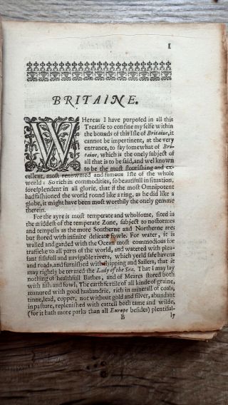 PRINTED 1637 REMAINS CONCERNING BRITAIN EARLY EDITION LEATHER VOL COMPLETE 420PP 7