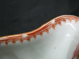 Late 18th Century Chinese Export Porcelain Rose Famille Sauce Boat 6