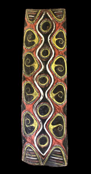 Ecorce Peinte Kwoma,  Painted Sago Bark Ceiling,  Oceanic Art,  Papua Guinea