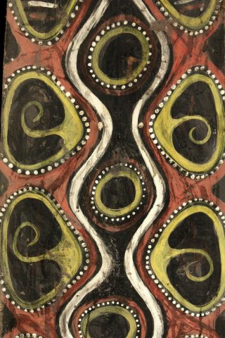 Ecorce peinte Kwoma,  painted sago bark ceiling,  oceanic art,  Papua Guinea 3