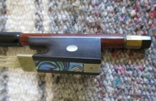 Rare Old Antique 1900 " Gorelli " German 4/4 Violin Bow Needs Rehairing -