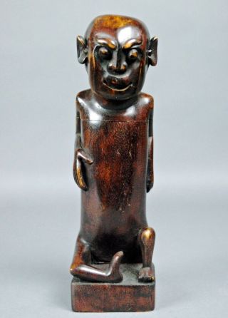 PACIFIC ISLANDS INDONESIA TIMOR God Spirit Carved Wood BOX CONTAINER Carving 2 2