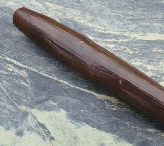 FINE OLD ANTIQUE 19TH C AUSTRALIAN ABORIGINAL WOODEN QUEENSLAND FLAT TOP CLUB NR 11