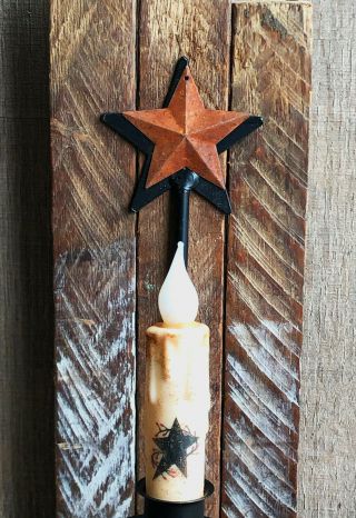 Authentic Amish Wood Tobacco Lath Candle Sconces - Primitive Home Decor 5