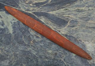 Fine Australian Aboriginal Carved Wooden Churinga Message Stick Bull Roarer Nr