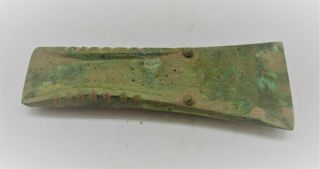 Rare Ancient Bronze Age Long Palstave Axe Head Circa 3000 - 2000bce