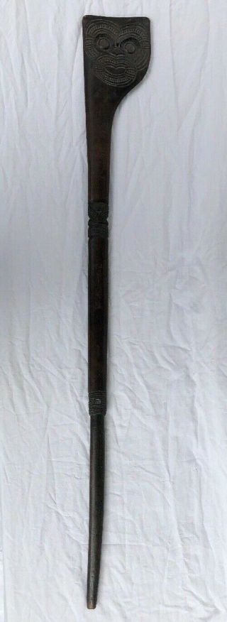 Vintage antique Maori Tewhatewha war club,  19TH/20th C lovely patina 2