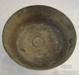 Antique HandMade Copper bowl / Cauldron / Pot,  metal,  patina 10