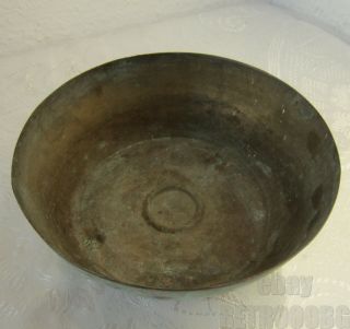 Antique HandMade Copper bowl / Cauldron / Pot,  metal,  patina 11