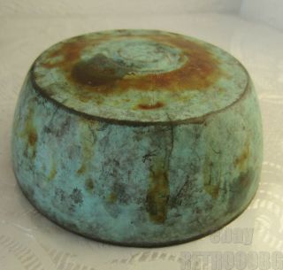 Antique HandMade Copper bowl / Cauldron / Pot,  metal,  patina 12