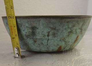 Antique HandMade Copper bowl / Cauldron / Pot,  metal,  patina 3