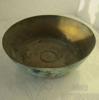 Antique HandMade Copper bowl / Cauldron / Pot,  metal,  patina 5