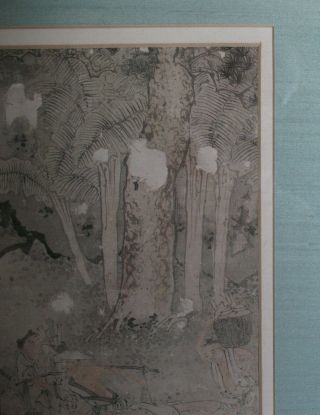 Antique 18th Century or Older Chinese Scroll Painting on Silk 