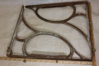 2 old Shelf Brackets garden counter sink supports 15 X 14 