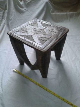 Early - Mid 20th C.  African Wood Nupe Stool.