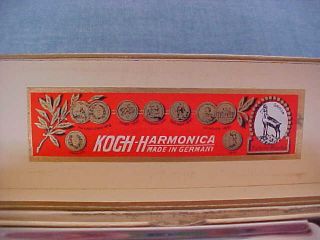 ANTIQUE HARMONICA CHROMATIC KOCH - HARMONICA MADE IN GERMANY WITH BOX 4