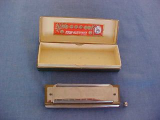 ANTIQUE HARMONICA CHROMATIC KOCH - HARMONICA MADE IN GERMANY WITH BOX 5