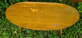 Russel Wright Mid Century Modern Conant Ball Surfboard Table Coffee 50x21x17 Vtg