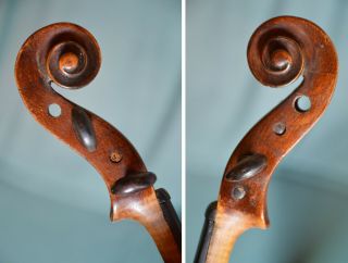 Old Violin,  Italian writing inside GAGLIANO 1802,  from an estate 10