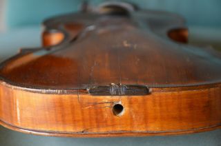 Old Violin,  Italian writing inside GAGLIANO 1802,  from an estate 9