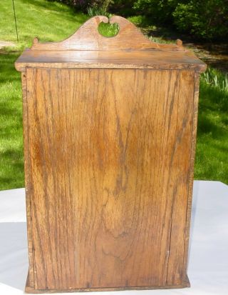 Vintage Hand Crafted Wood Kitchen/ Medicine Apothecary Wall Cabinet 3