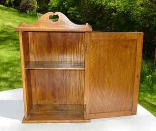Vintage Hand Crafted Wood Kitchen/ Medicine Apothecary Wall Cabinet 5