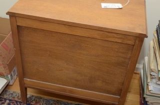 Solid Vintage Butternut Record Cabinet 11