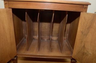 Solid Vintage Butternut Record Cabinet 9