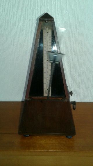 Antique Mahogony French Metronome Maelzel Paquet 1815 - 1846 3