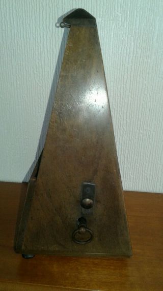 Antique Mahogony French Metronome Maelzel Paquet 1815 - 1846 5