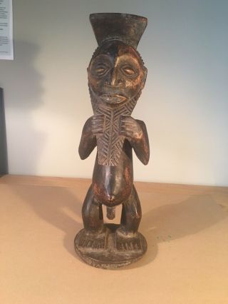 Hand Carved African Mask - Suku Tribe - Congo