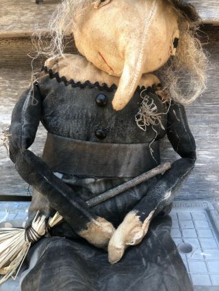 Primitive Halloween Fall Witch Doll Willa McJohnson 5