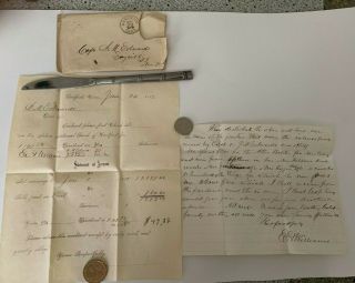 HISTORIC 19th Century Letters NE US Hatteras,  Sayville,  Long Island,  Weather BIN 11