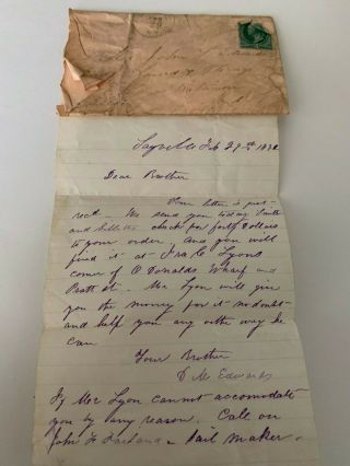 HISTORIC 19th Century Letters NE US Hatteras,  Sayville,  Long Island,  Weather BIN 6