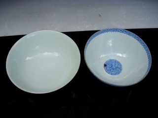 TWO ANTIQUE CHINESE FAMILLE ROSE BOWLS WITH SPRAY OF FLOWERS,  REPUBLIC PERIOD 2