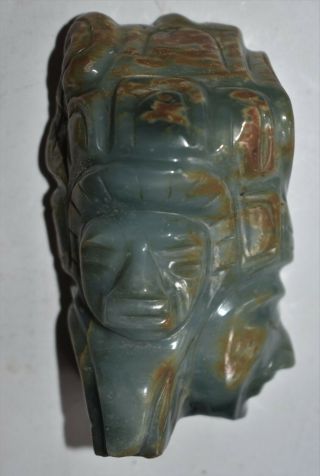 Orig $1099 Wow Pre Columbian Mayan/olmec Jade Figure 4in Prov