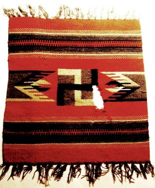 Antique Vintage/native American/navaho Swastika/18 " X14 1/2 " /textile/pre 1935