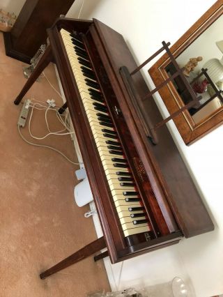 Antique Practice Piano Keyboard (clavier - Mock Piano From 1800s) By Virgil 1892