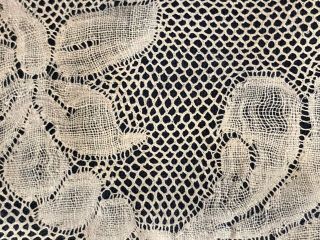 18th C.  handmade Valenciennes bobbin lace edging Study COLLECT 6