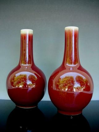 Antique Chinese Sang - De - Boeuf Bottle Vases,  Christie 