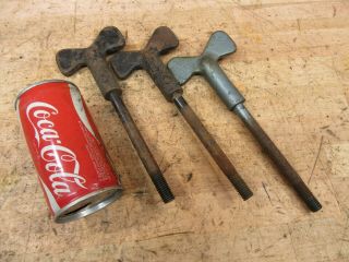 Antique Cast Iron Industrial Art Steampunk Hardware Wing Nut Bolt Screw Handle