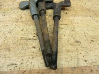 Antique Cast Iron Industrial Art SteamPunk Hardware Wing Nut Bolt Screw Handle 3
