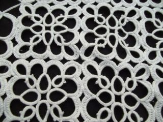 Vintage Bedspread Coverlet bed cover lace handmade italian Tatting chiacchierino 4