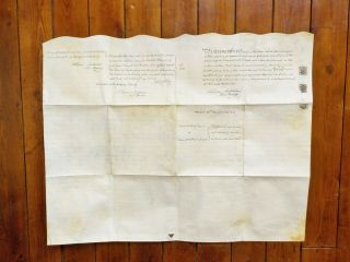 1808 Hurworth upon Tees County Durham Georgian Vellum Deed Document Indenture 6