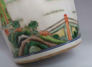 Huge Antique Chinese Porcelain Famille - Rose Vase Kangxi Mark - figures 8