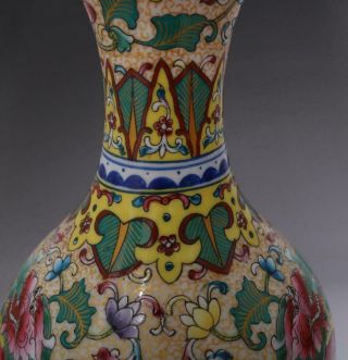 Fine Antique Chinese Porcelain Kylin Famille - Rose Vase Qianlong Marked 9