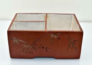 Antique Chinese Peranakan Yixing Enamel Betel Nut Box Pots Terracotta Zisha Rare