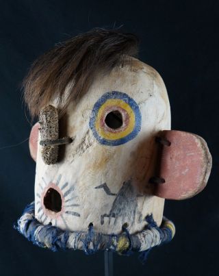 50 Antique Kachina Helmet - Hopi - Native American Horse Hair